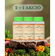Ashwagandha - Nirveda, akciós csomag, 60 db 2 + 1 ajándék, 250 mg