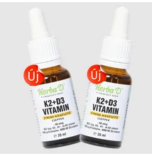 K2+D3 vitamin étrend-kiegészítő csepp – 20 ml x 2 db