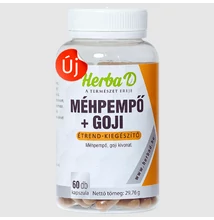 Méhpempő+Goji étrend-kiegészítő,  60 db növényi kapszula