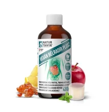 Natur Tanya® VEGÁN BÉLRADÍR PLUSZ - folyékony rost 3 féle prebiotikum, citromfűvel az emésztés egészségéhez 480 ml