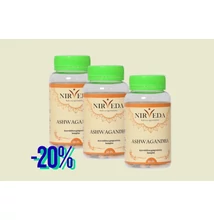 Ashwagandha - Nirveda, akciós csomag, 60 db x 3 db, 250 mg