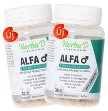 Alfa étrend-kiegészítő kapszula prebiotikummal, 30 db x 2db