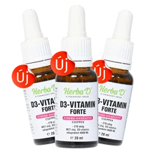 D3 VITAMIN forte cseppek, 20 ml x 3 db