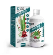 Natur Tanya® ALOE VERA ITAL TŐZEGÁFONYÁS, ERDEI GYÜMÖLCSÖS – Független, akkreditált laborral igazolt acemannán tartalommal