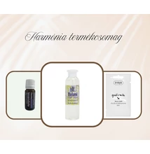 Harmónia nőnapi csomag (Fleurita illóolaj levendula 10ml + Tulasi tusfürdő levendula 250ml + Ziaja kecsketejes arcmaszk 7ml)