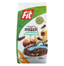 Fit reggeli ropogós müzli csokoládéval és mogyoróval 200g