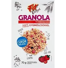 Fit Reggeli granola többmagvas piros gyümölcsökkel 70g