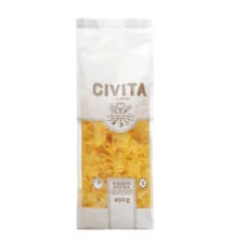 Civita tészta gluténmentes fodros kocka magas rosttart. 450g