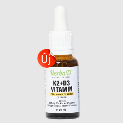 K2+D3 vitamin étrend-kiegészítő csepp – 20 ml