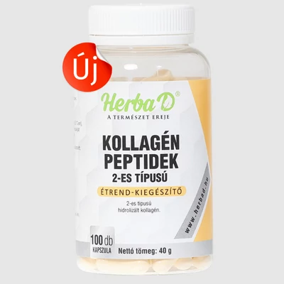 Kollagén peptid 2-es típusú étrend-kiegészítő 100 db zselatin kapszula 