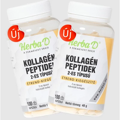 Kollagén peptid 2-es típusú étrend-kiegészítő 100 db zselatin kapszula x 2 db