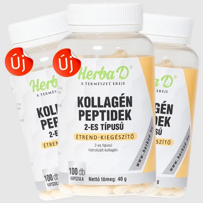 Kollagén peptid 2-es típusú étrend-kiegészítő 100 db zselatin kapszula x 3 db