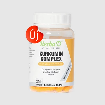 Kurkumin komplex  étrend-kiegészítő 30 db növényi kapszula