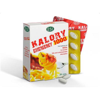 Natur Tanya® ESI® Kalory emergency - Nopal kaktusz alapú tabletta, csökkenti az együtt elfogyasztott ételek GI- értékét.