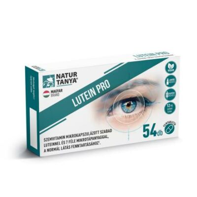 Natur Tanya® Lutein Pro szemvitamin – mikrokapszulázott szabad lutein + 7 féle tápanyag a látásért