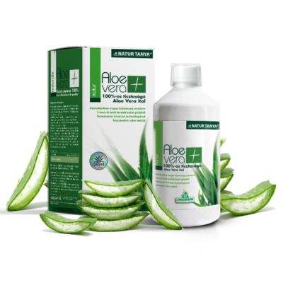 Natur Tanya® S. Aloe vera ital natur 100% tisztaságú, IASC által certifikált Aloe tartalommal 1000ml