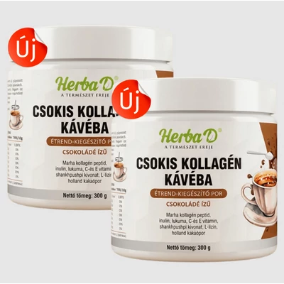 Csokis Kollagén Kávéba, 300 g - 2 db