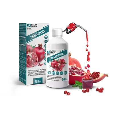 Natur Tanya® 100% Gránátalma koncentrátum szerves szelénnel, hozzáadott cukor nélkül, 500ml