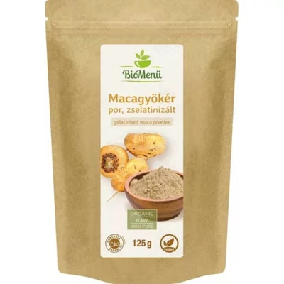 Biomenü bio macagyökér por zselatinizált 125g