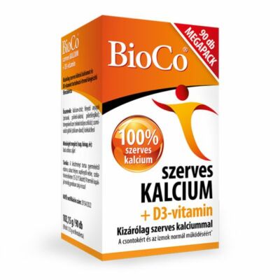 BioCo szerves kalcium + D3-vitamin 90X