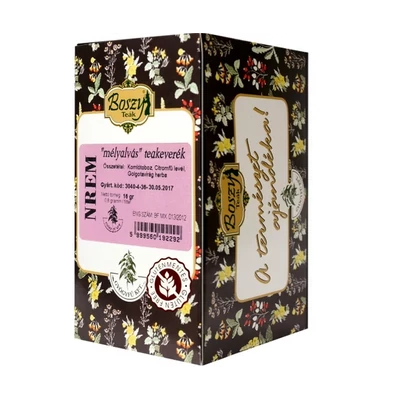 Boszy Nrem - mély alvás filteres tea, 20 filter