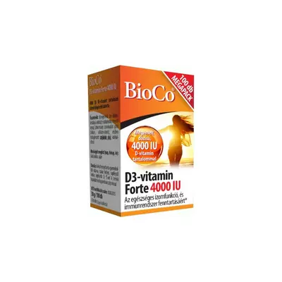 BioCo D3-vitamin forte 4000 IU 100x