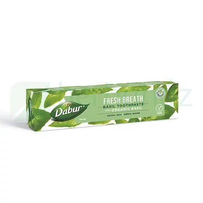 Dabur Organic Fogkrém bazsalikommal Fluormentes 100ml