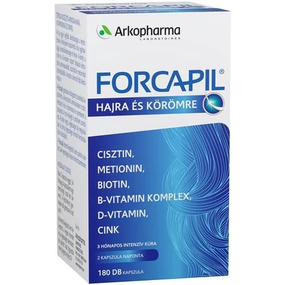 Forcapil haj és köröm növekedést elősegítő kapszula 180x